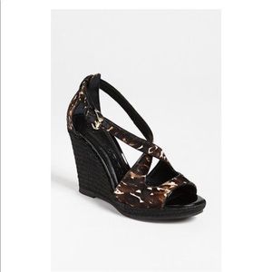 Authentic Burberry wedge sandals